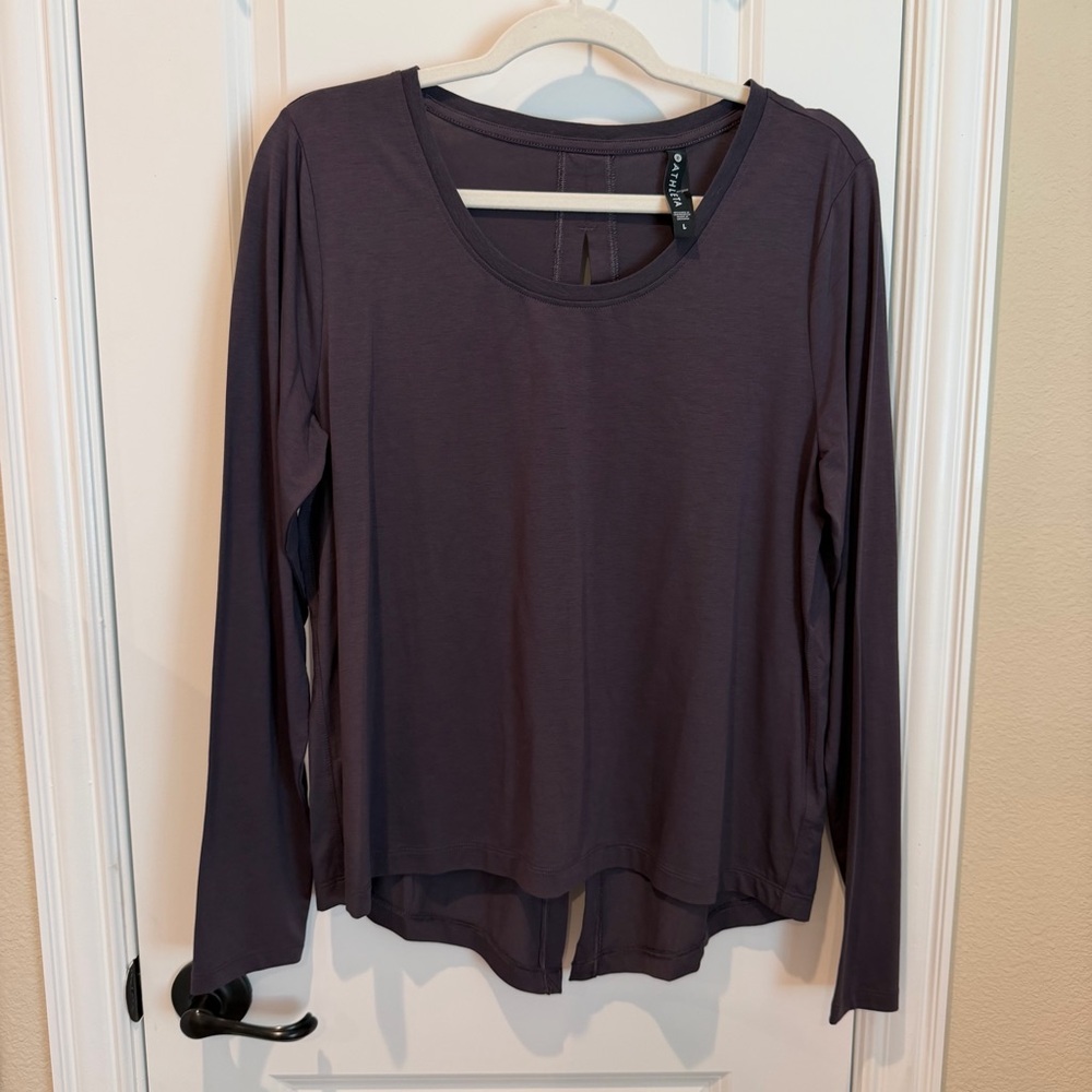 Athleta Keyhole Long Sleeve Top Spring Night